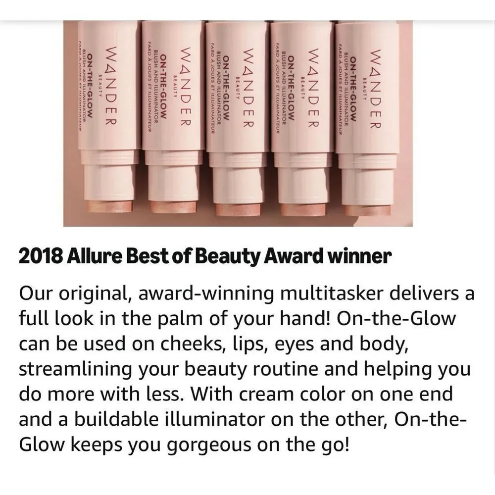 WANDER BEAUTY - On-The-Glow Blush & Illuminator, Sienna Sunset & Nude Glow